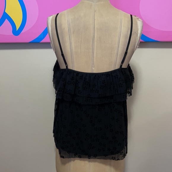 J. Crew Black Ruffle Tank Top - Picture 6 of 12